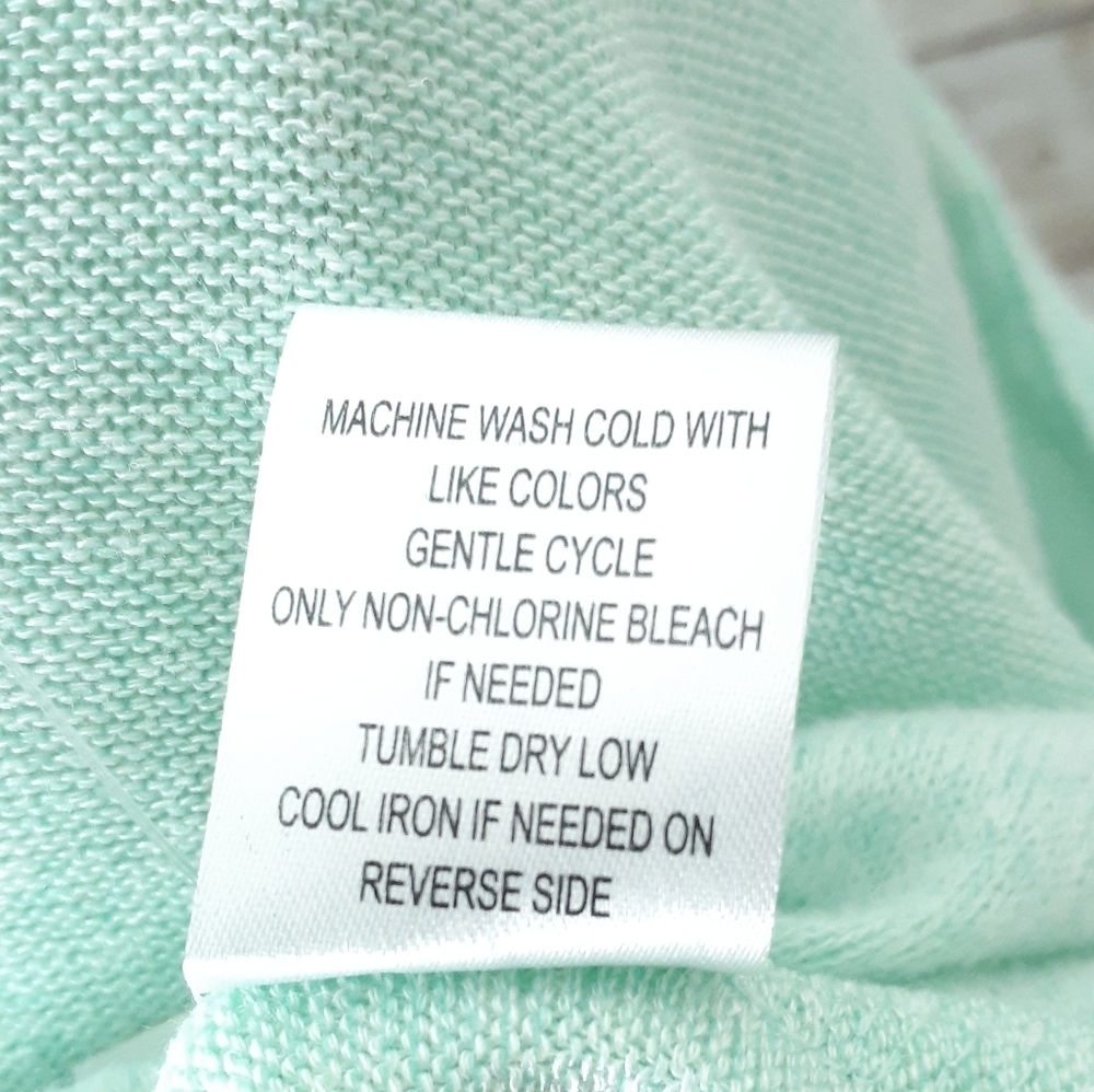 Crave Fame Tie Front Top M Lattice Back Mint Green 905 - Picture 7 of 7